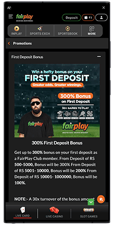 fairplay welcome bonus